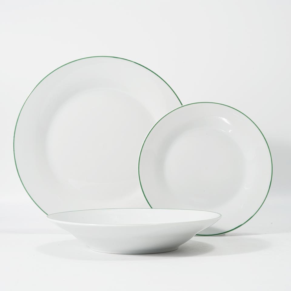 AVÓRIO Green 18-Piece Dinnerware Set