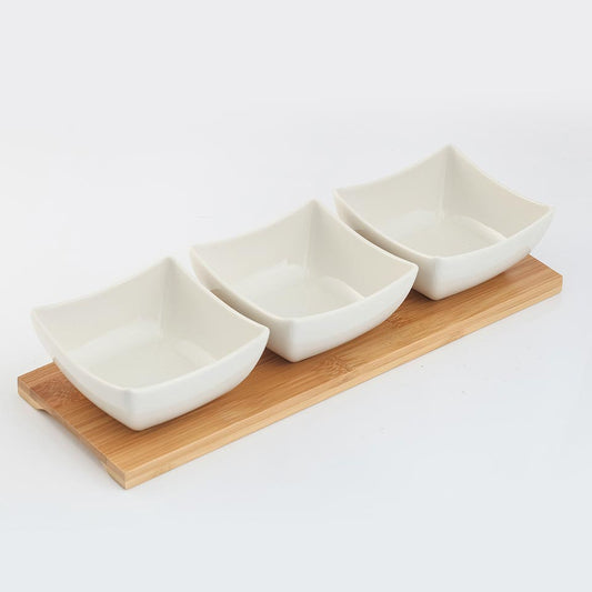 Set para Aperitivos STRIA Branco