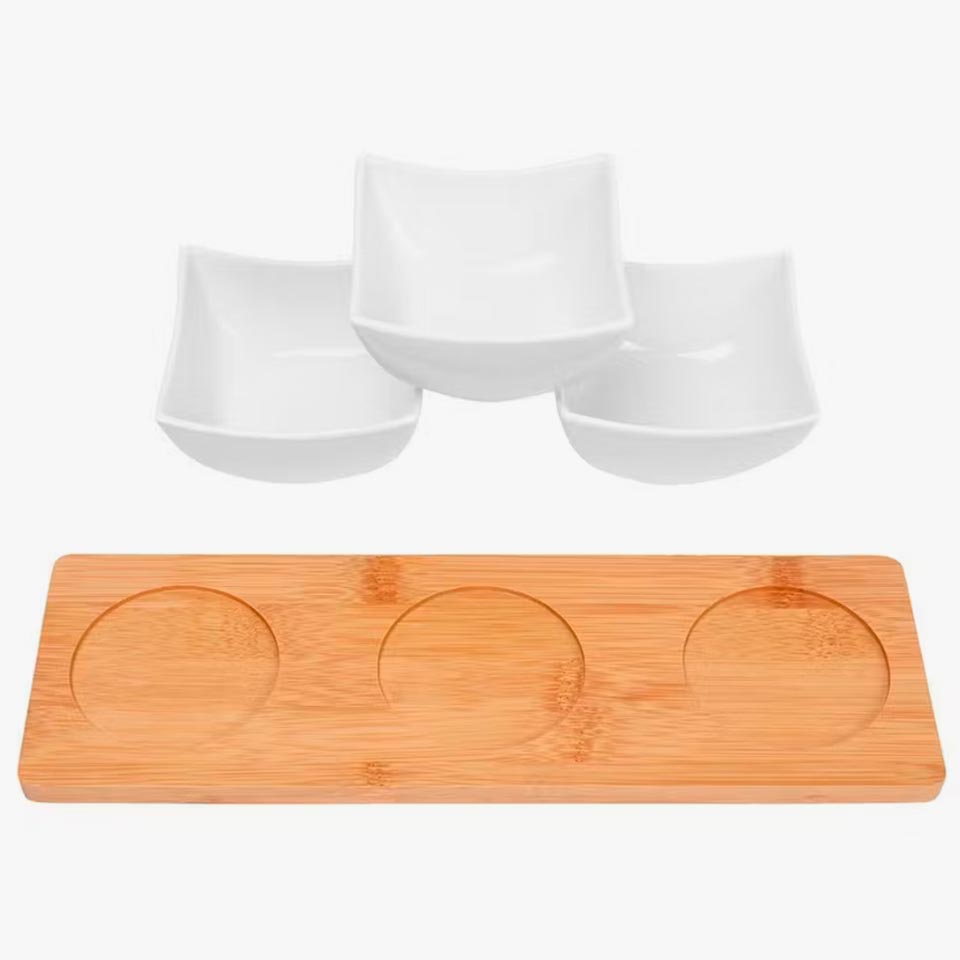 Set para Aperitivos STRIA Branco