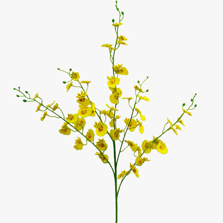 Ramo Artificial de ORQUÍDEA DANÇARINA Amarelo A.102cm