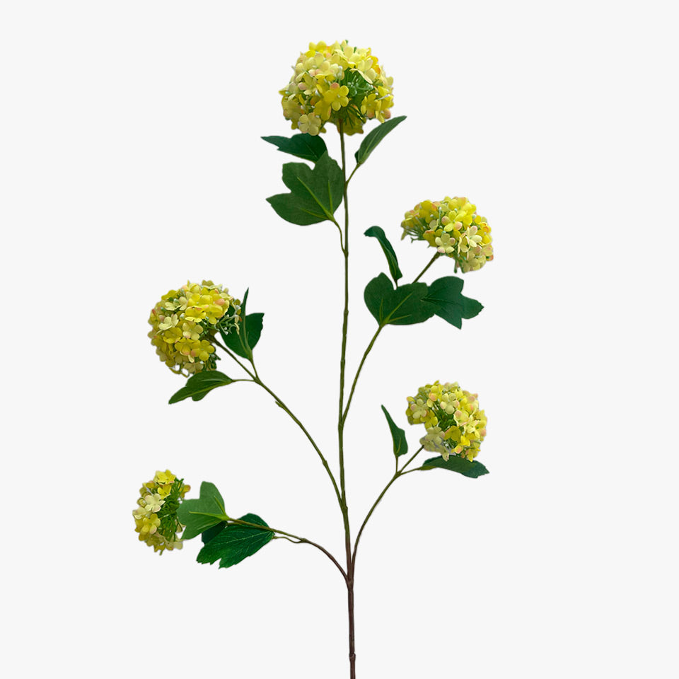 Ramo Artificial HORTÊNCIA Amarelo A.100cm