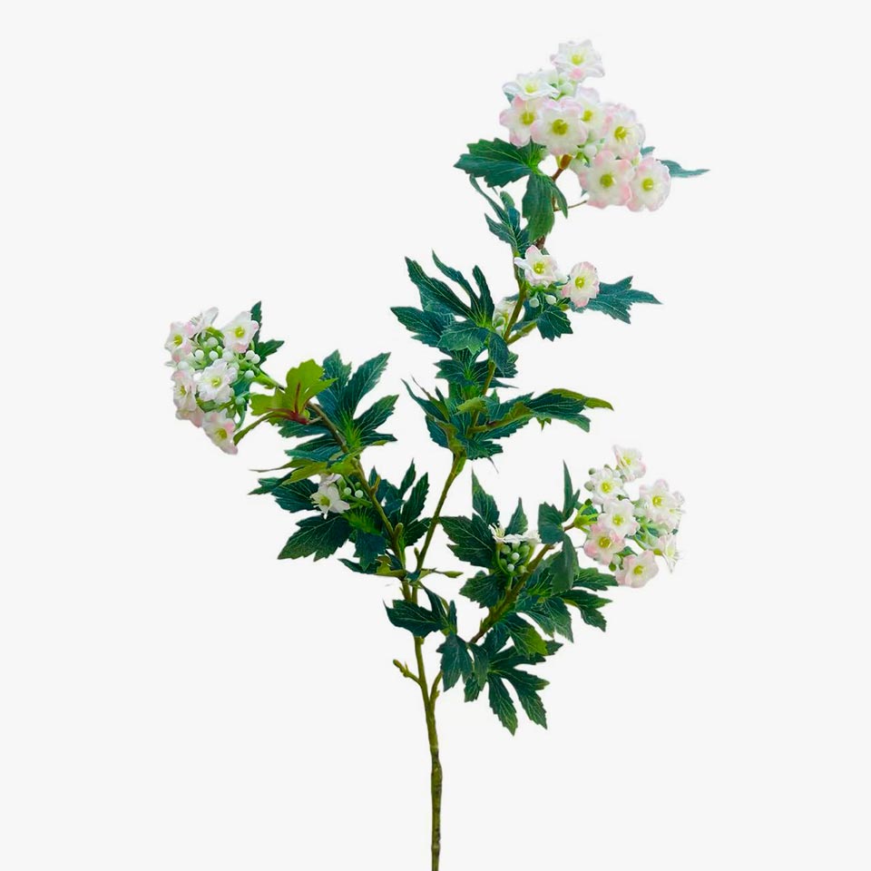 Ramo de Flor Artificial ESPIREIA Amarelo A.77cm