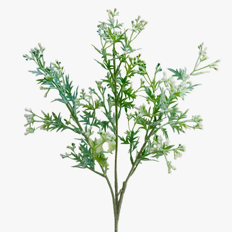 Ramo de Flor Artificial SILVESTRE Branca A.69cm