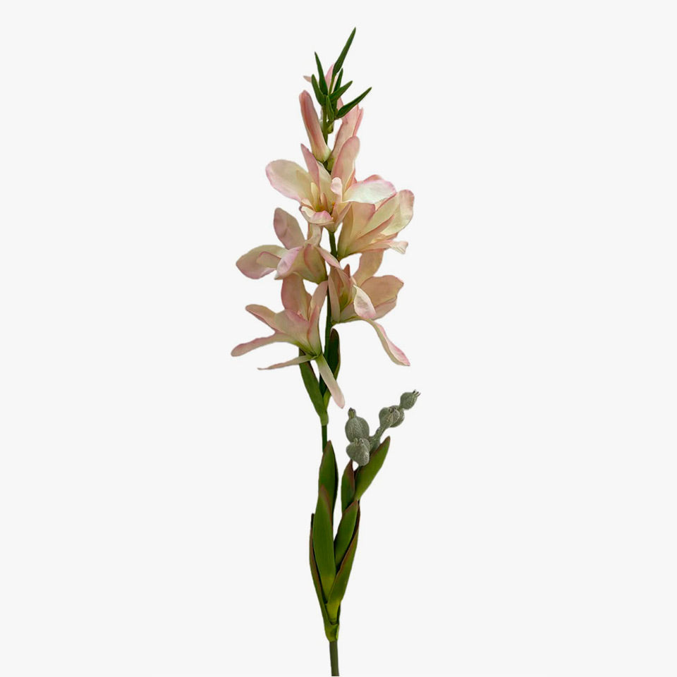 Flor Artificial GLADÍOLO Rosa Claro A.100cm