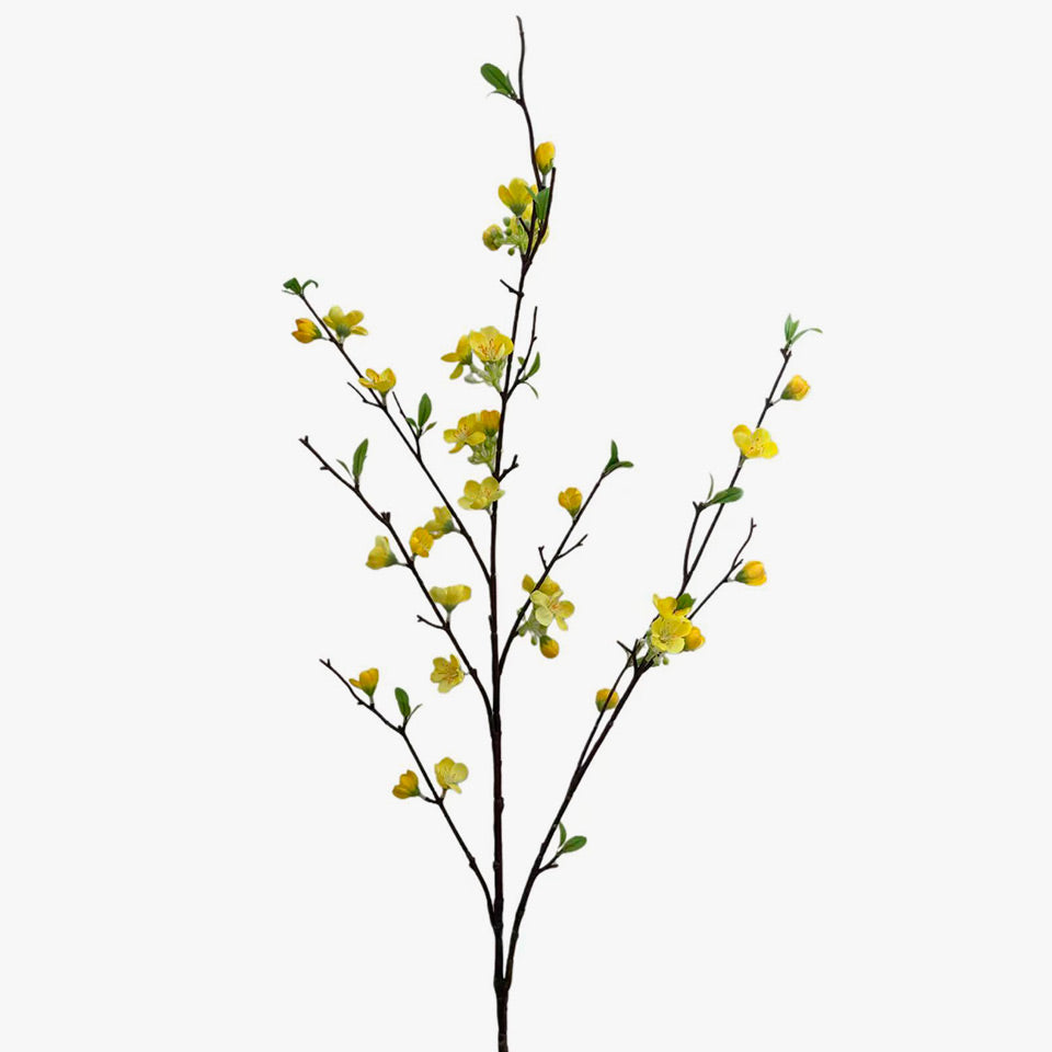 Flor Artificial de PESSEGUEIRO Amarelo A.133cm