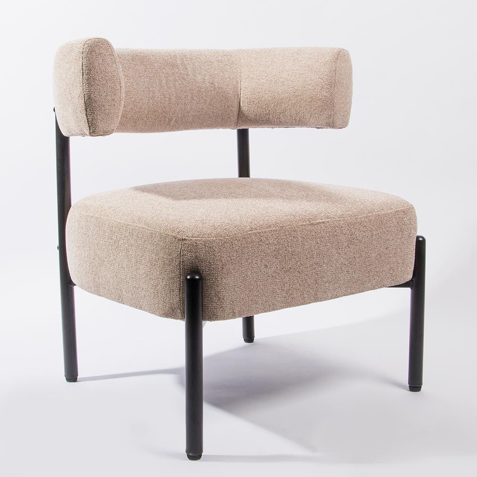 ÉPURE Taupe Armchair 73X66X75cm