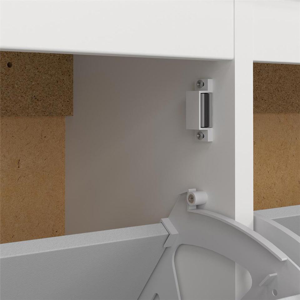 Sapateira MADRID Branca 103x25x103cm