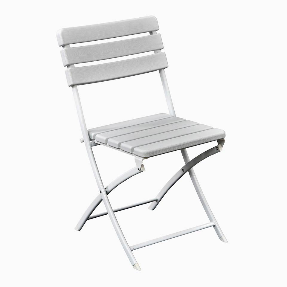 Cadeira de exterior SLATS Branco