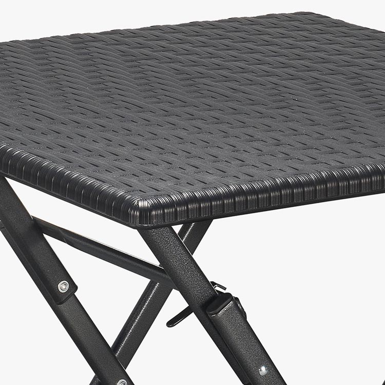 Mesa de Exterior Dobrável LOSANGO SQUARE Preto 61.5x61.5 cm