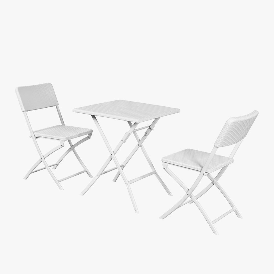 Mesa de Exterior Dobrável LOSANGO SQUARE Branco 61.5x61.5 cm