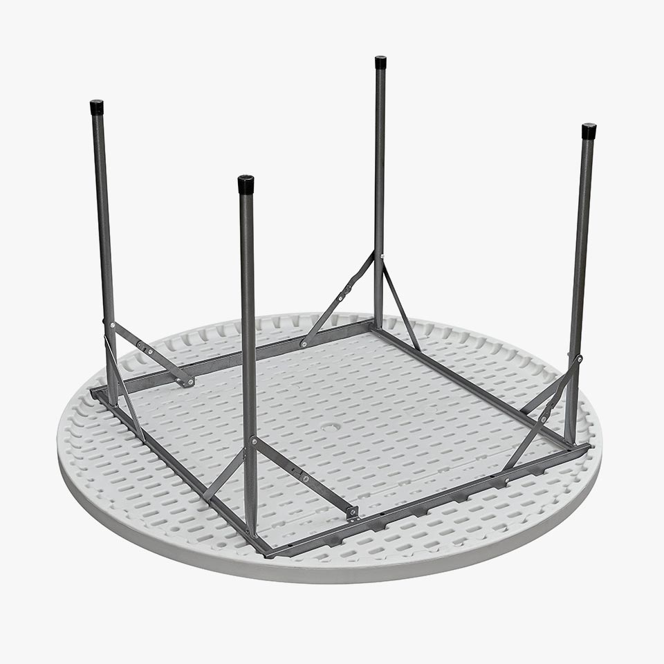 GIANNA Folding Outdoor Table, White, 180x75cm