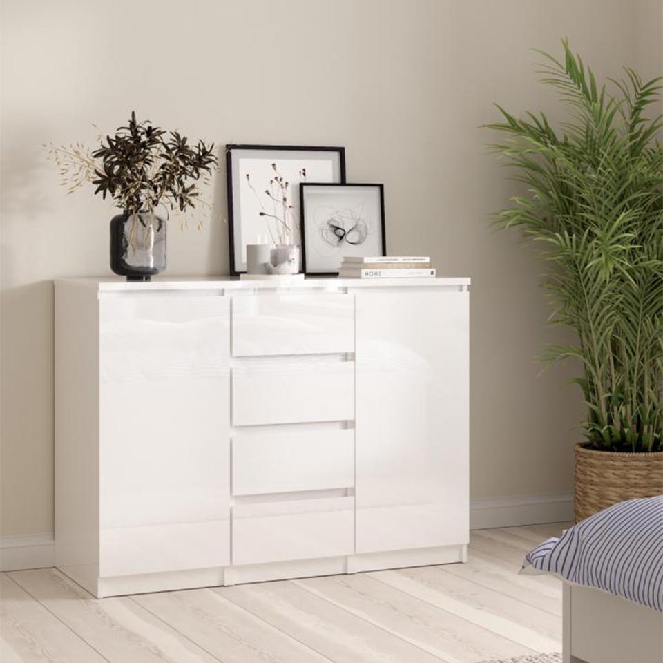 NAIA Sideboard White 120x50x90cm