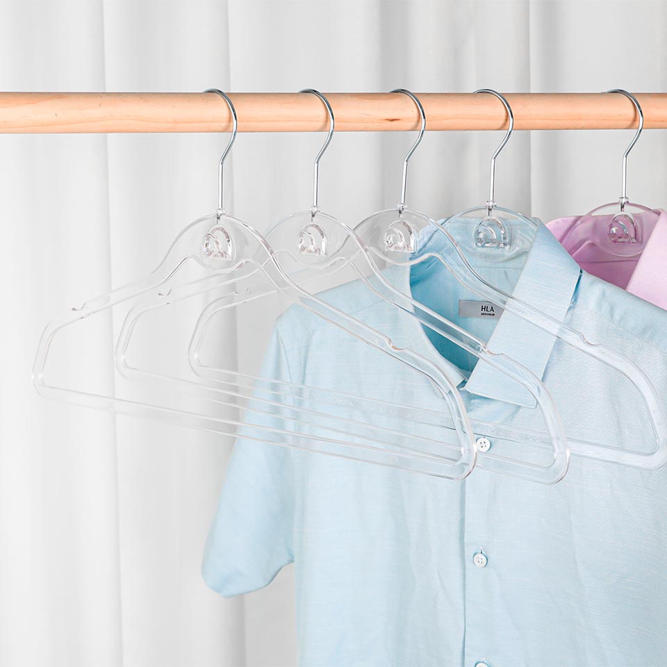 Conjunto de 3 Cabides Transparentes HIDDEN