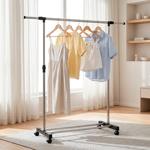 Suporte para cabides CHARRIOT 89-145x43x90-160cm