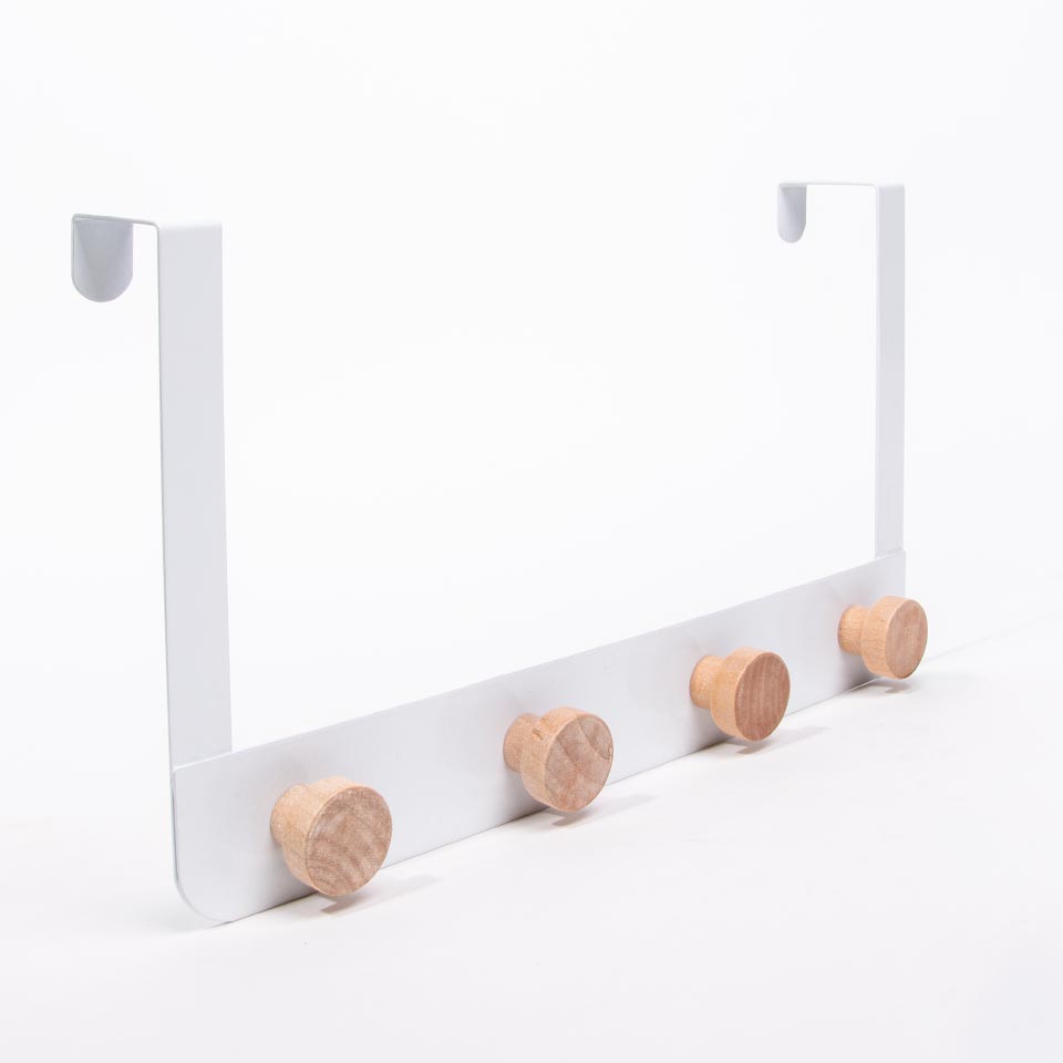 Cabide para Porta com 4 Ganchos HAKO