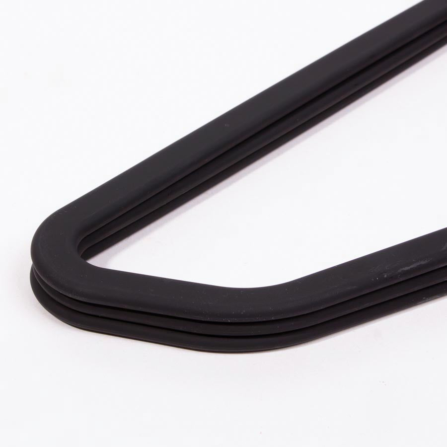 Conjunto de 3 cabides MINIMAL RUB Preto