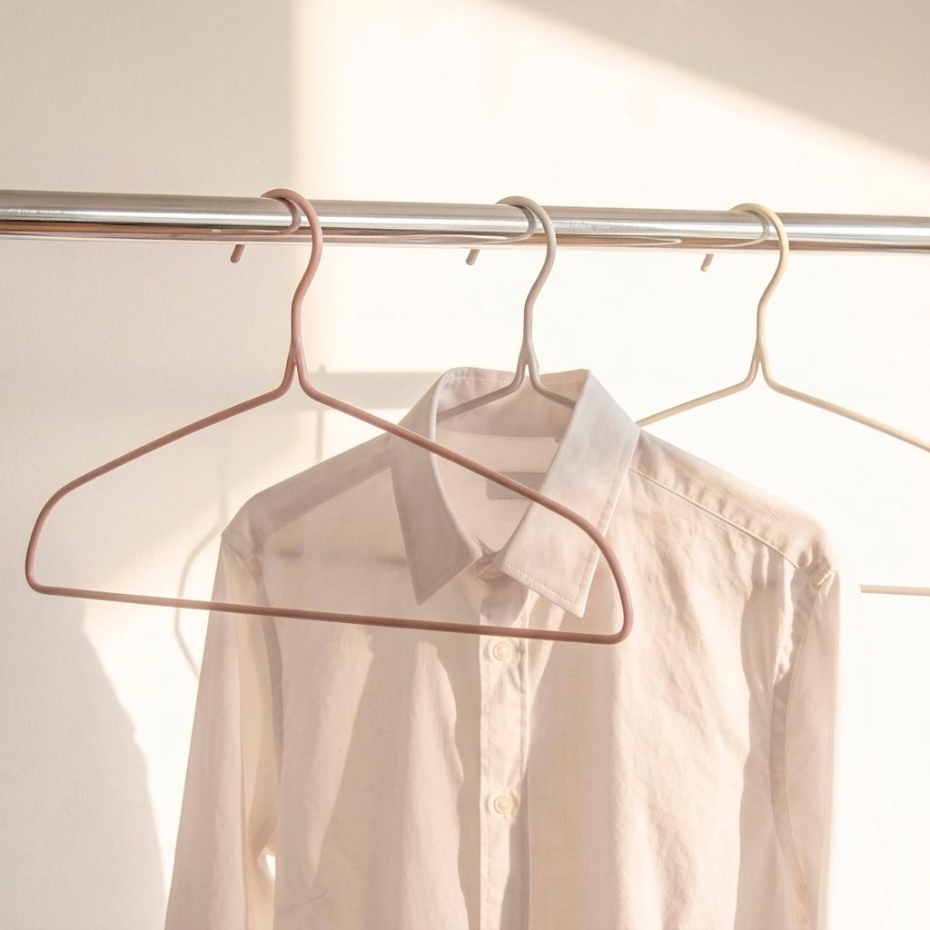 Set of 3 CINTRE Green hangers