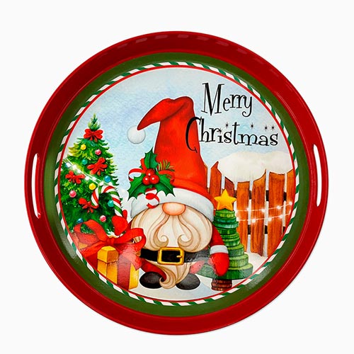 Tabuleiro MERRY CHRISTMAS D.35x4cm