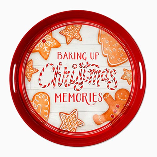 Tabuleiro CHRISTMAS MEMORIES D.35x4cm