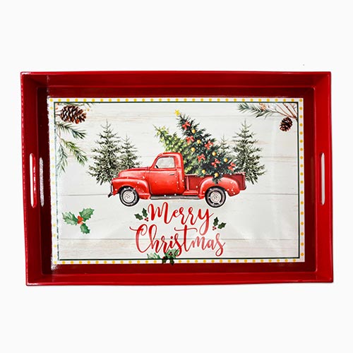 Tabuleiro CHRISTMAS CAR 45x30x4cm