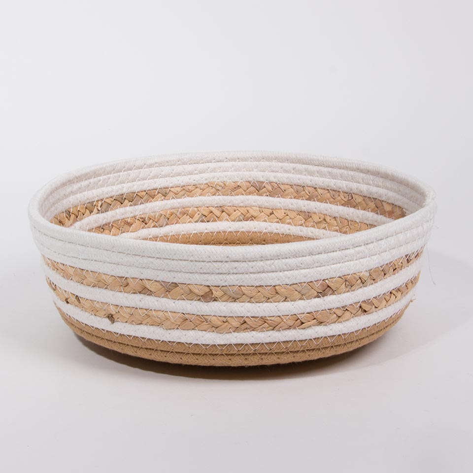 Conjunto de 3 Cestos CASARI Bege e Natural