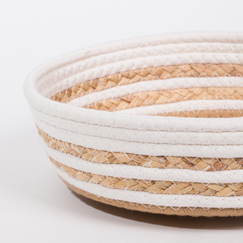 Conjunto de 3 Cestos CASARI Bege e Natural