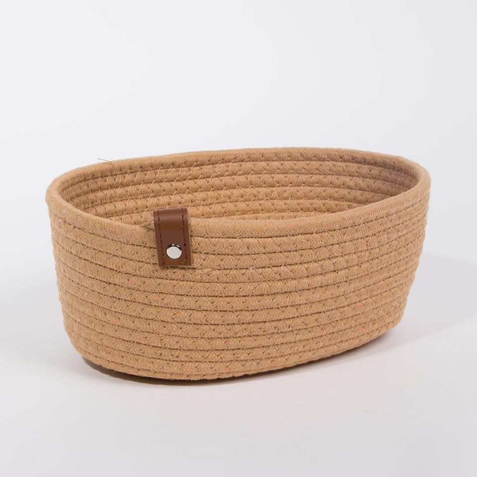 Conjunto de 3 Cestos COTTONI Castanho