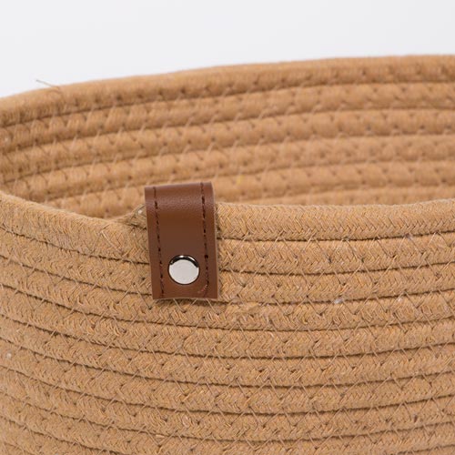 Conjunto de 3 Cestos COTTONI Castanho