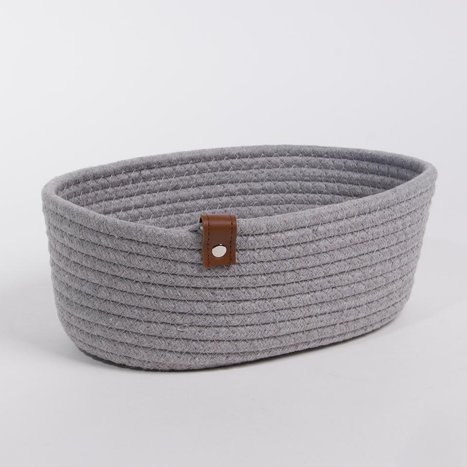 Conjunto de 3 Cestos COTTONI Cinza