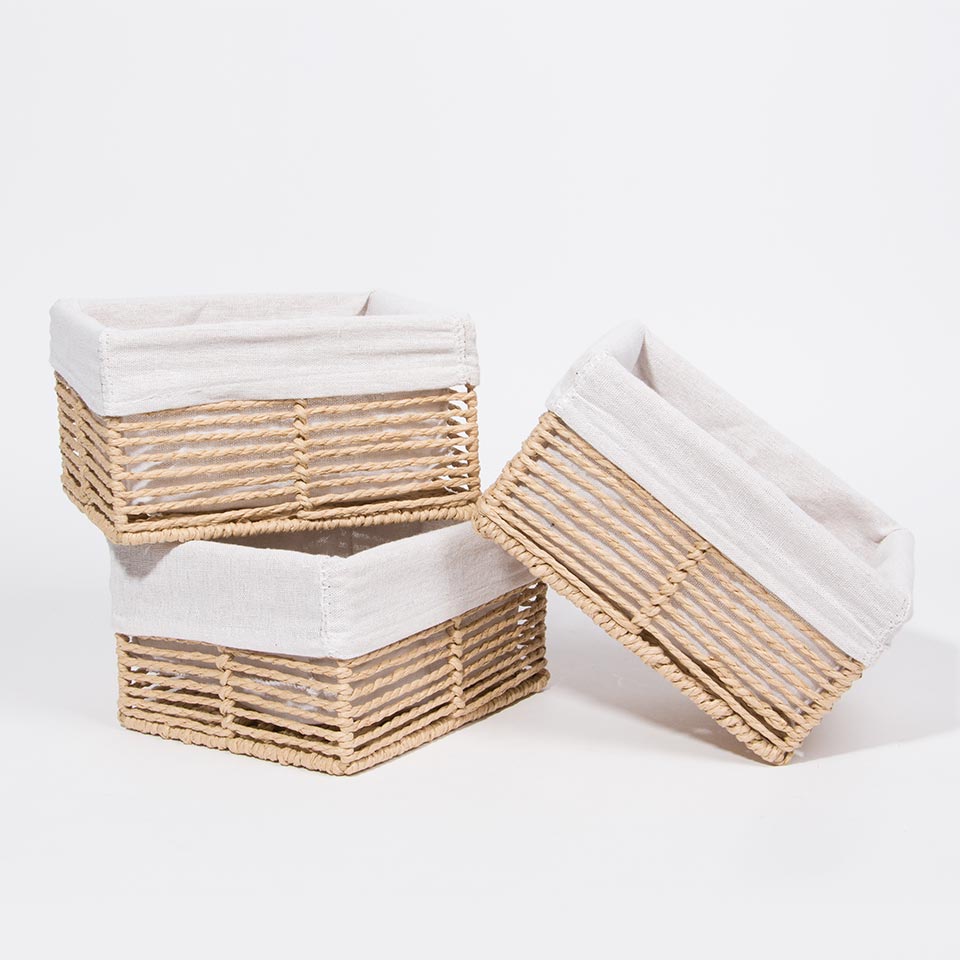 Conjunto de 5 Cestos BASKIA Natural