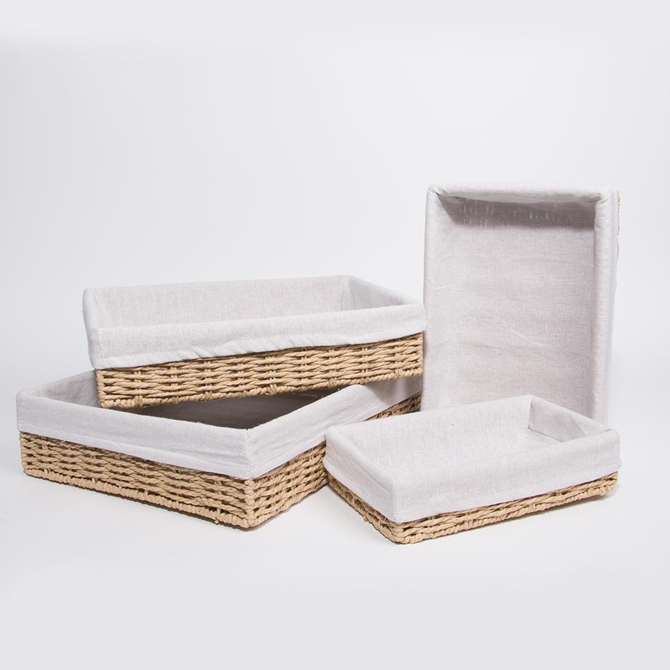 Conjunto de 4 Cestos BASKIA Natural