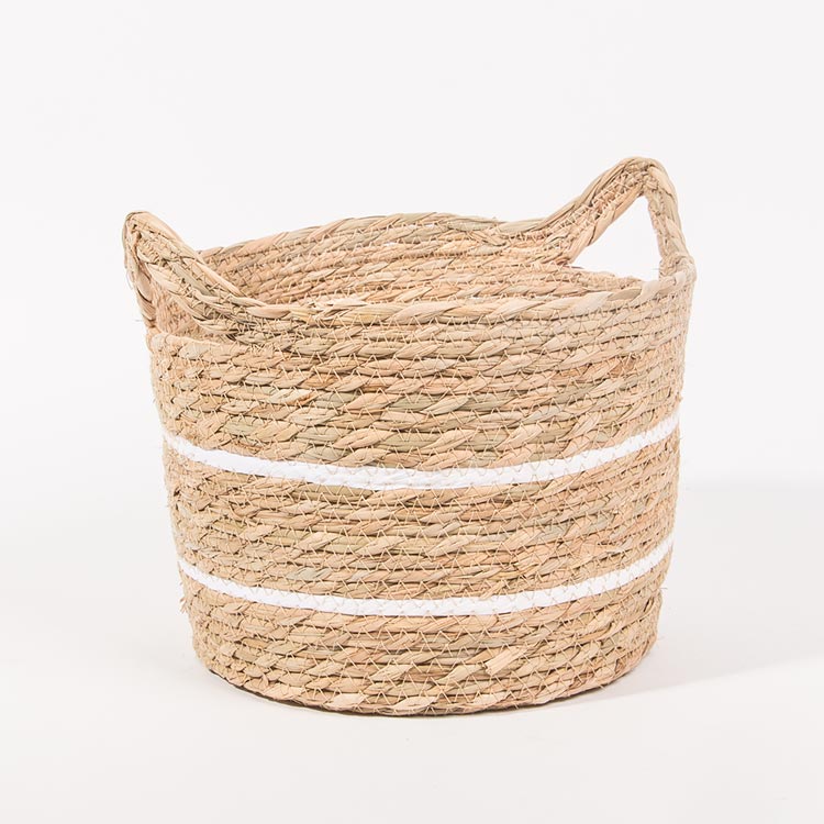 Conjunto de 6 Cestos AVILA Branco e Natural