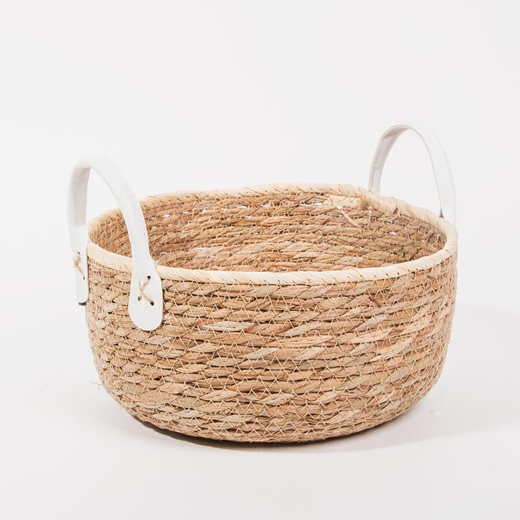 Conjunto de 3 Cestos com Pegas BARI Natural