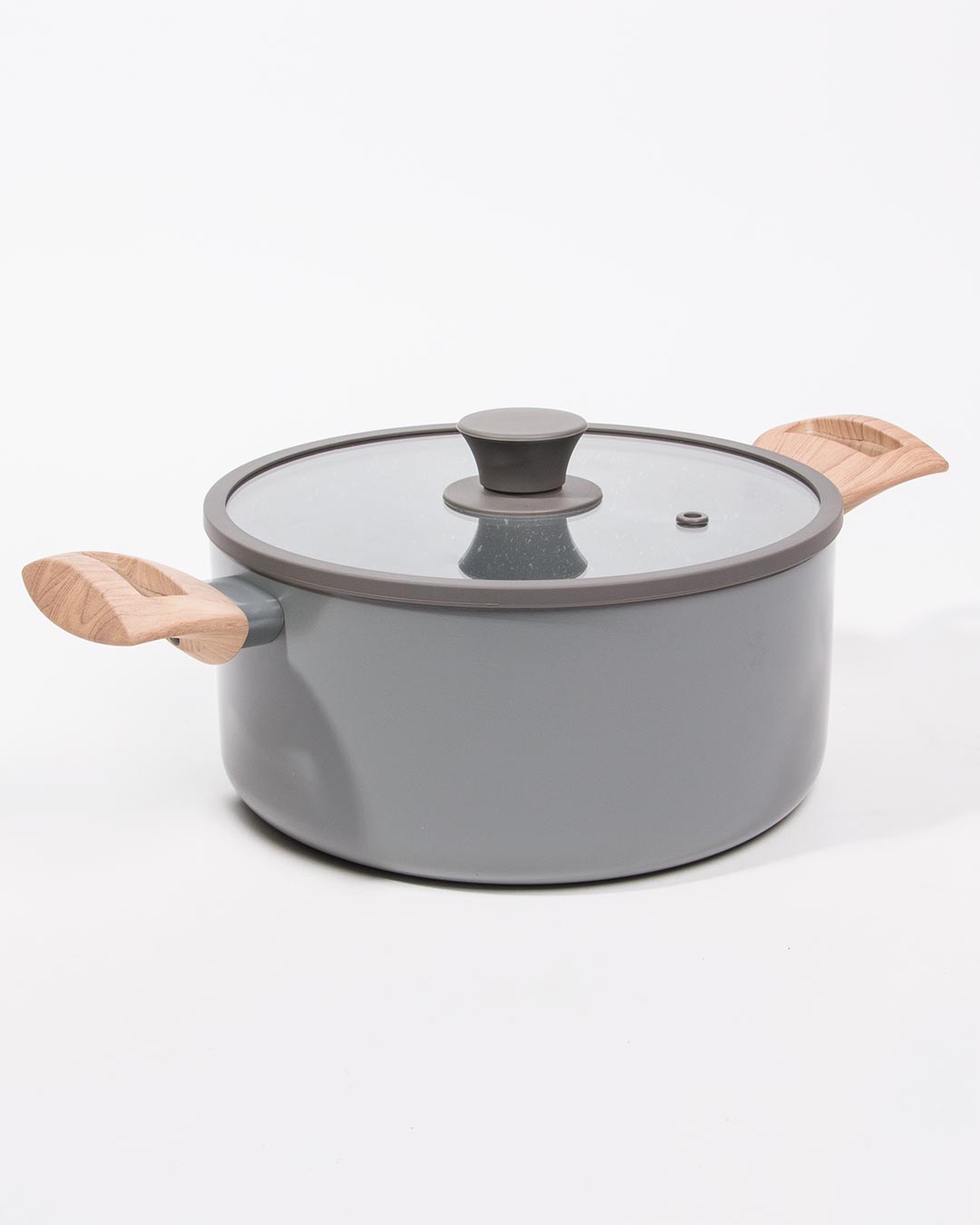 GLASS LID Grey Casserole Lid D.22cm