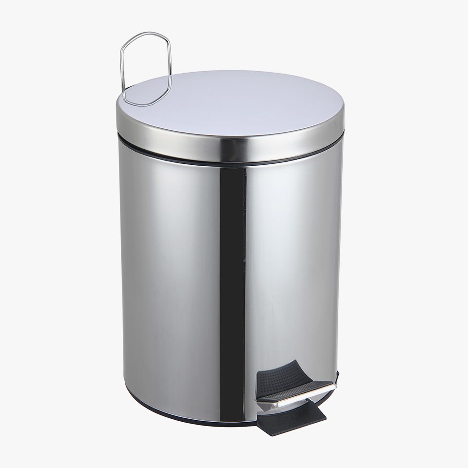 Balde do Lixo NETT com Pedal Cinza 5L
