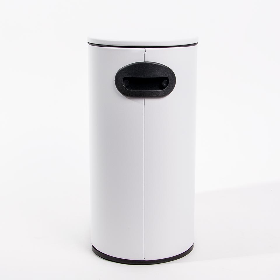 Balde do Lixo LUSTRA com Pedal Branco 5L
