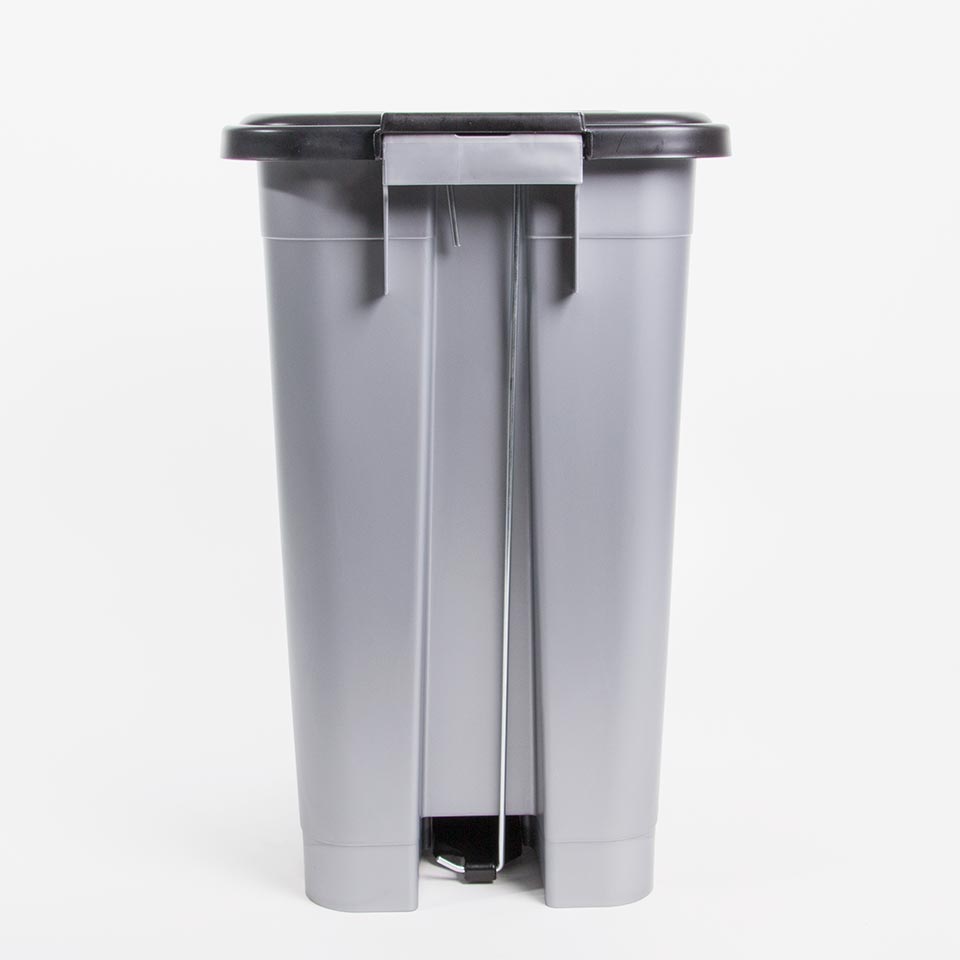 Balde do Lixo DUSTBIN com Pedal Cinza 25L