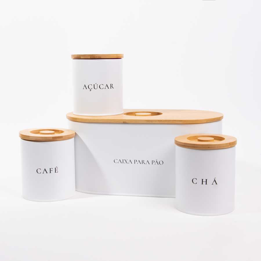 Conjunto de 4 Caixas de Cozinha PANTRY