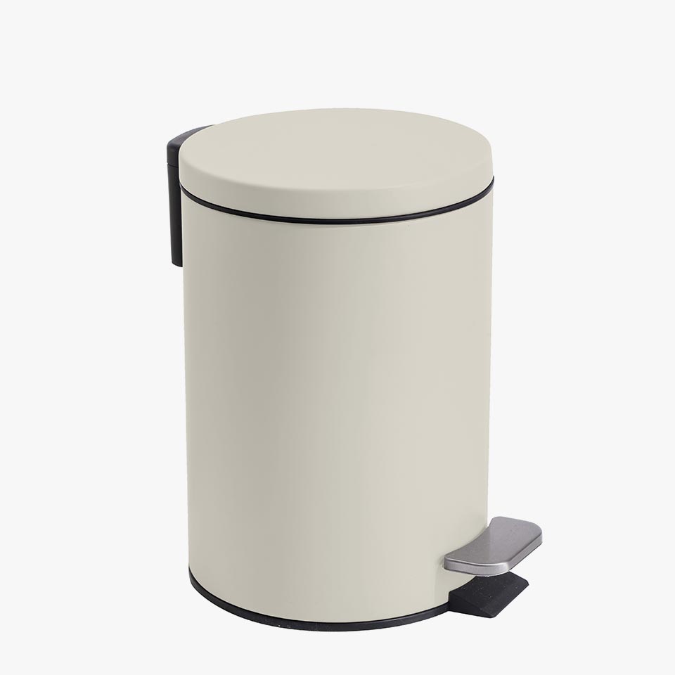 Balde do Lixo URBAN com Pedal Bege 3L