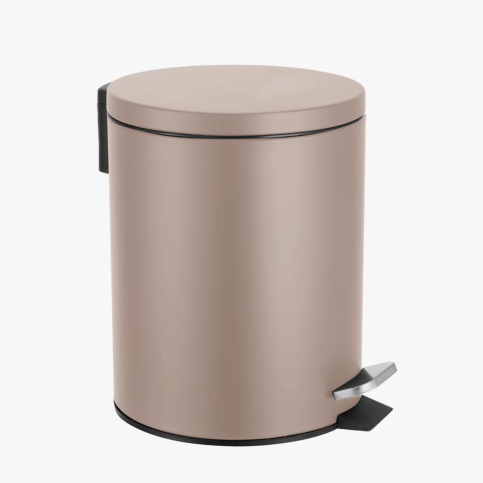 Balde do Lixo URBAN com Pedal Taupe 5L
