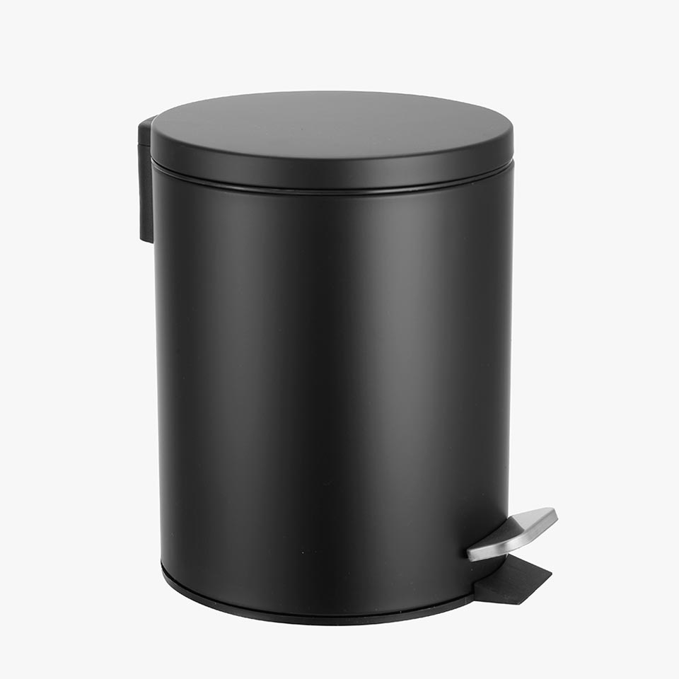 Balde do Lixo URBAN com Pedal Preto 5L
