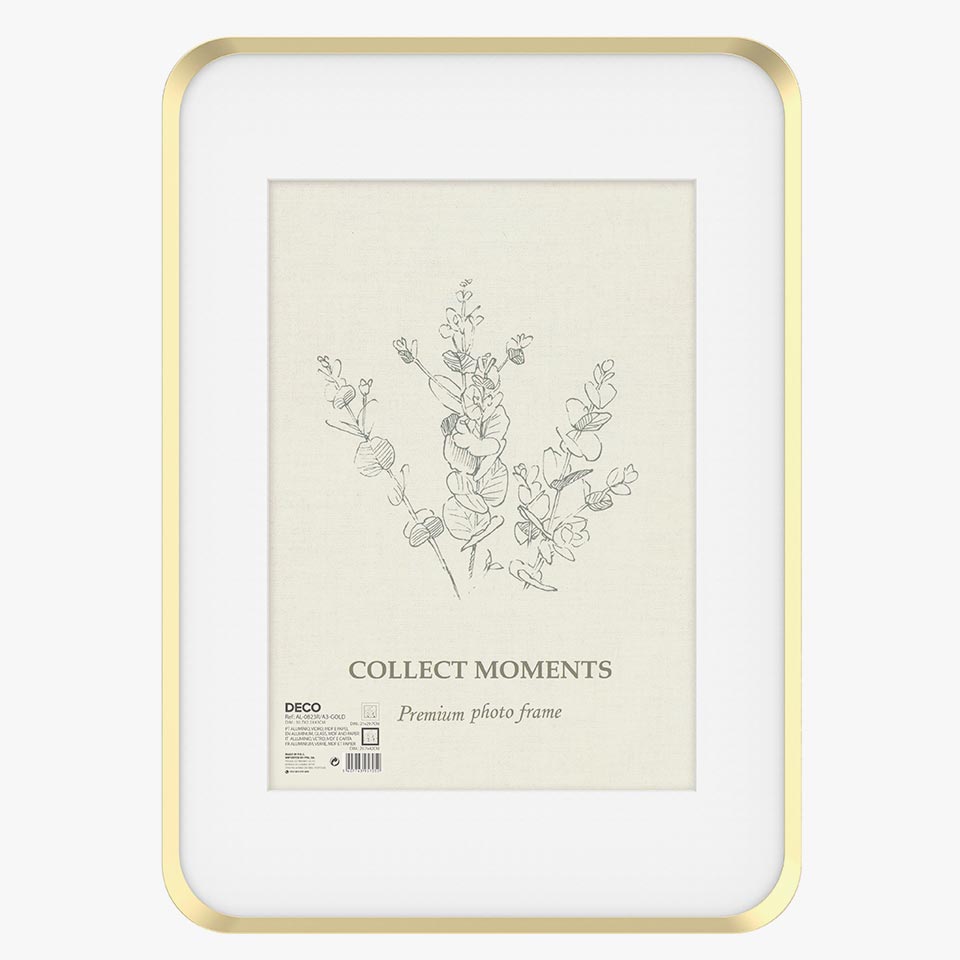 Moldura COLLECT MOMENTS Dourado 21x29.7cm