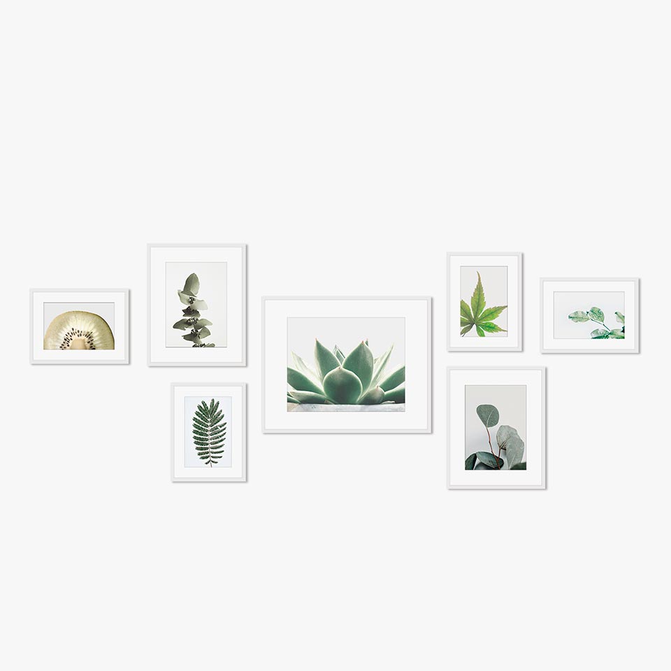 Conjunto de 7 Molduras DALIU Branco