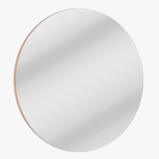 TIMBER Wood Mirror D.80cm