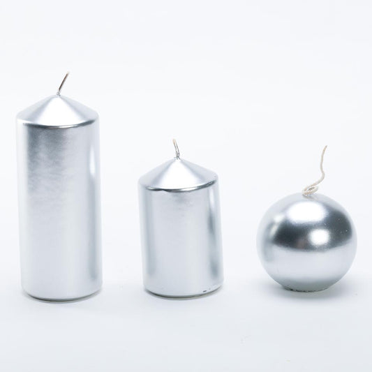 Vela SHINE Prateado 7,5cm