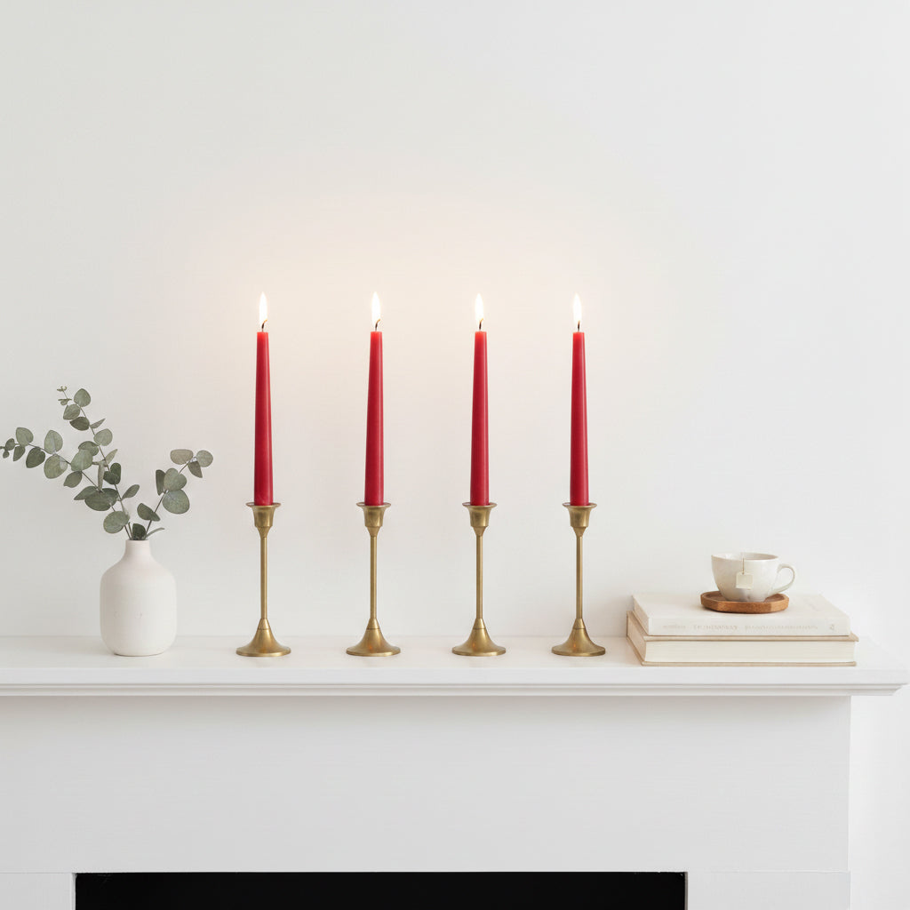 Conjunto de 4 Velas GLOW Vermelho