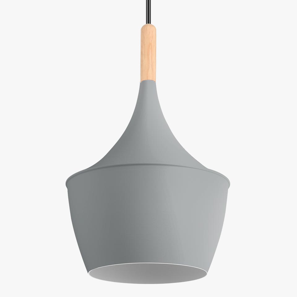 Candeeiro Suspenso LOMIR Cinza D.24x38cm