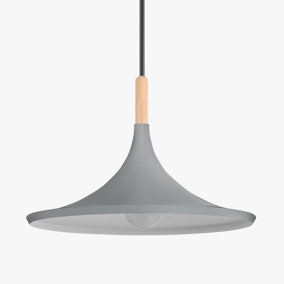 Candeeiro Suspenso NOARA Cinza D.36x27cm