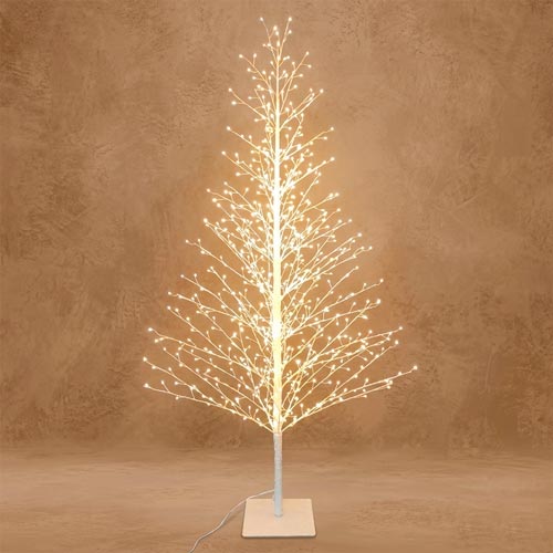 Árvore de Natal MANTY LED Branco Glitter A.180cm