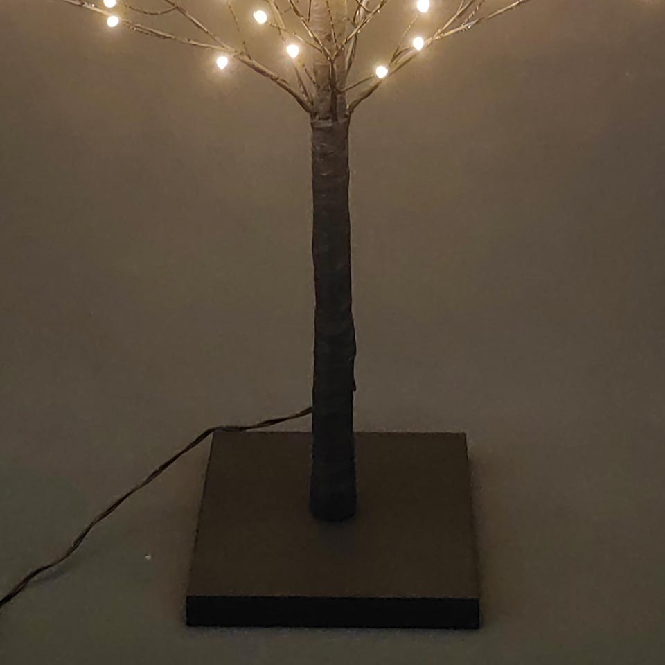 MANTY LED Christmas Tree, White, 90cm tall